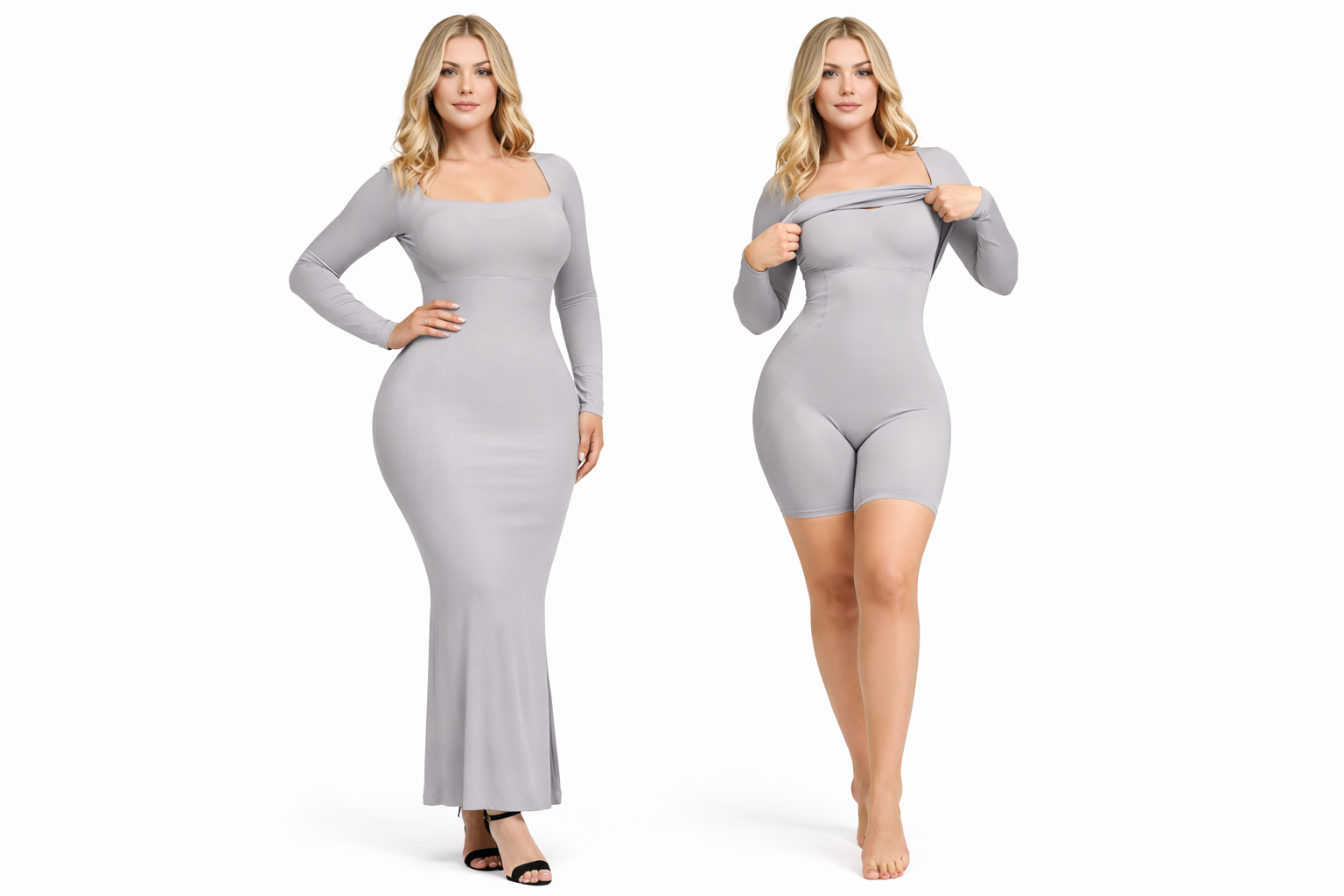 Robe Gainante Sculptante Intégrée – Silhouette Parfaite & Confort Absolu