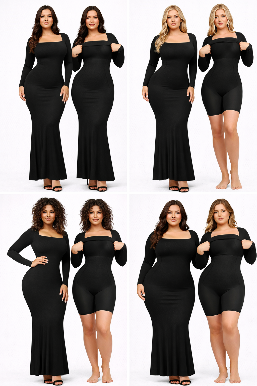 Robe Gainante Sculptante Intégrée – Silhouette Parfaite & Confort Absolu