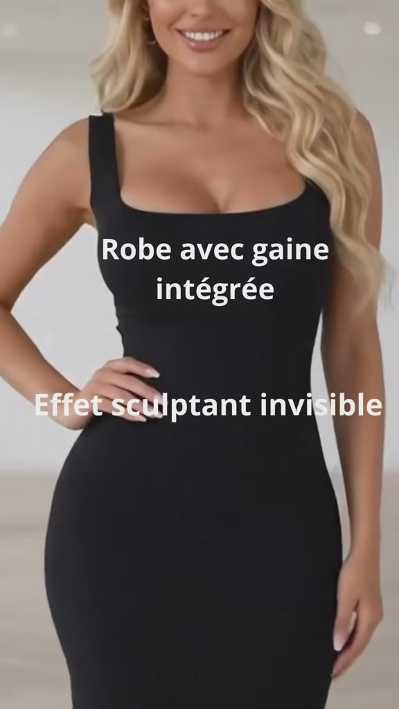 Robe Sculpt™ 2-en-1 – Body Gainant Intégré Invisible